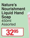 Nature's Nourishment Liquid Hand Soap Assorted-450ml