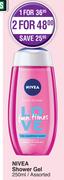 Nivea Shower Gel Assorted-250ml