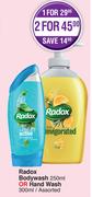 Radox Bodywash 250ml Or Hand Wash 300ml Assorted