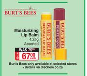 Burt's Bees Moisturizing Lip Balm Assorted-4.25g Each