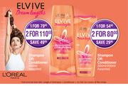 L'Oreal Paris Shampoo Or Conditioner Assorted-For 2 x 400ml 