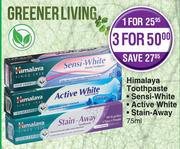 Himalaya Toothpaste-For 1 x 75ml Each