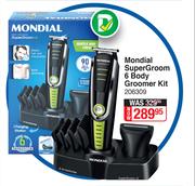 Mondial Super Groom 6 Body Groomer Kit 