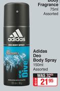 Adidas Deo Body Spray Assorted-150ml 