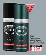 Brut Deodorant Body Spray Assorted-200ml Each