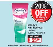 Mandy's Hair Removal Lotion Assorted-100ml