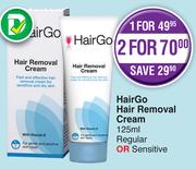 Hair Go Hair Removal Cream (Regular Or Sensitive)-For 2 x 125ml