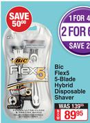 Bic Flex5 5-Blade Hybrid Disposable Shaver