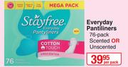 Stay Free Everyday Pantiliners 76 Pack (Scented Or Unscented)-Per Pack