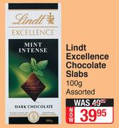 Lindt Excellence Chocolate Slabs Assorted-100g