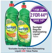 Sunlight Regular Dishwashing  Liquid-750ml