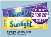 Sunlight Laundry Soap Assorted-For 2 x 400g/500g