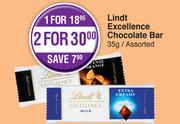 Lindt Excellence Chocolate Bar Assorted-For 2 x 35g