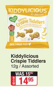 Kiddylicious Crispie Tiddlers Assorted-12g
