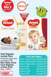 Huggies gold nappies on special discount