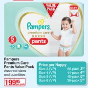 Pampers Premium Care Pants Value Pack (Assorted Sizes And Quantities)-Per Pack