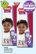 Huggies Pants Jumbo Pack (Assorted Sizes And Quantities)-Per Pack