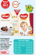 Huggies Gold Nappies Jumbo Pack Or New Baby Extra Care Nappies Jumbo Pack (Size 1 Or 2)-Per Pack