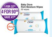 Dove Baby Rich Moisture Wipes-50 Wipes Each