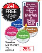 Vaseline Lip Therapy Assorted-20g Each
