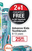 Aquafresh Advance Kids Toothbrush (9-13 Years)-Each