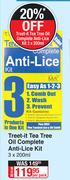 Treat It Tea Tree Oil Complete Anti Lice Kit-3 x 200ml Per Pack