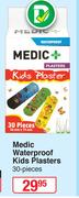 Medic Waterproof Kids Plasters-30 Pieces