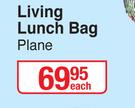 Living Lunch Bag Plane-Each