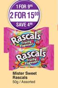 Mister Sweet Rascals Assorted-For 2 x 50g