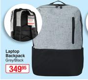 Laptop Backpack (Grey/ Black)