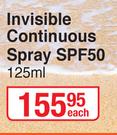 Island Tribe Invisible Continuous Spray SPF50-125ml Each