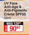 Nivea UV Face Anti Age & Anti Pigments Creme SPF50-50ml