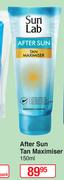 Sun Lab After Sun Tan Maximiser-150ml
