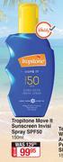 Tropitone Move It Sunscreen Invisi Spray SPF50-150ml
