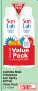 Sun Lab Express Multi Protection Sun Spray SPF50 Value pack-2 x 150ml Per Pack