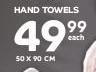 Hand Towels 50X90cm-Each