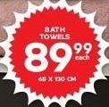Bath Towels 68X130cm-Each