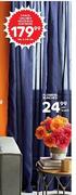 2-Pack Unlined Mocksilk Curtains 140X218cm-Each