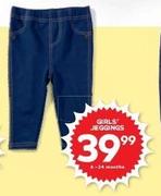 Girls Jeggings (0-24 Months)-Each