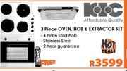 KIC 3 Piece Oven, Hob & Extractor Set