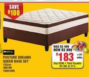 Max Posture Dreams Queen 152cm Base Set