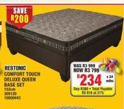 Restonic Comfort Touch Deluxe Queen 152cm Base Set