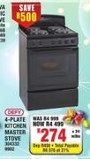 Defy 4-Plate Kitchen Master Stove 