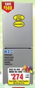 KIC 276Ltr Metallic Fridge/Freezer KBF630ME