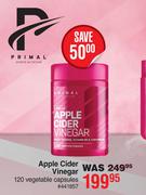Primal Apple Cider Vinegar-120 Vegetable Capsules