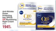 Nivea Anti Wrinkle Power Protecting Day SPF30 Or Revitalising Night Cream-50ml Each