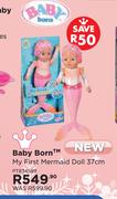 Baby Born My First Mermaid Doll 37cm PT834589