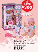 Baby Born Assorted 43cm Baby Dolls PT834886 Or PT834800