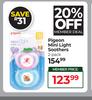 Pigeon Mini Light Soothers (2 Pack)