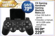Volkano VX Gaming Handheld Gaming Machine Retro 2.0